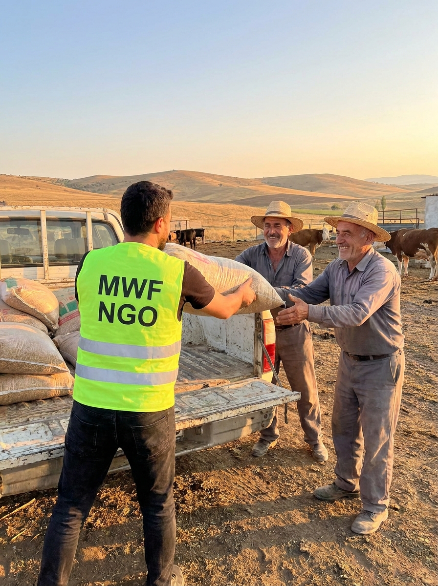 MWF NGO TRUST emergency fodder supply camp supporting farmers